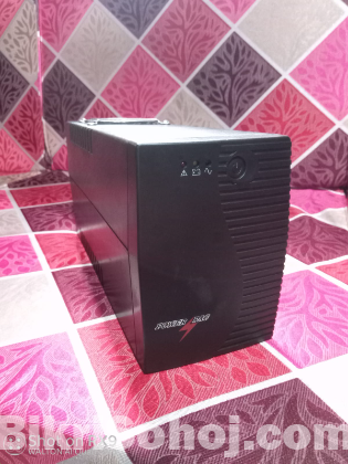 Powerpac 650VA Offline UPS with Plastic Body- Black